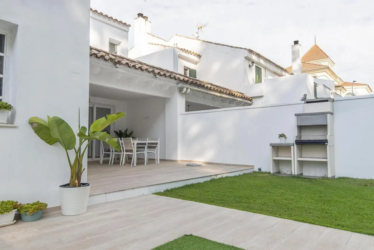 Apartamento Casa con jardín privado a 300 metros de la playa, piscina El Puerto de Santa María