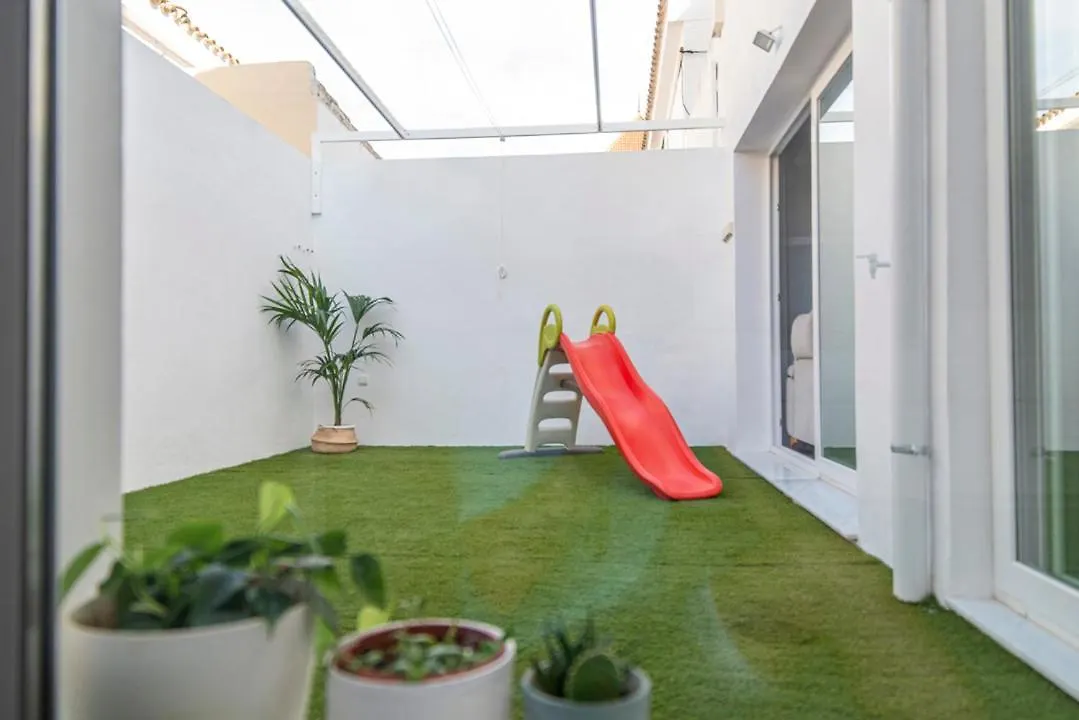 Apartamento Casa con jardín privado a 300 metros de la playa, piscina El Puerto de Santa María